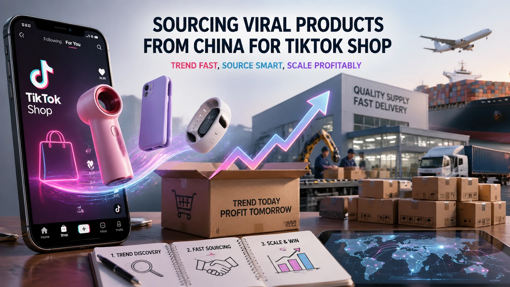 O guia definitivo de 2026 para fornecimento de produtos virais para a loja TikTok da China